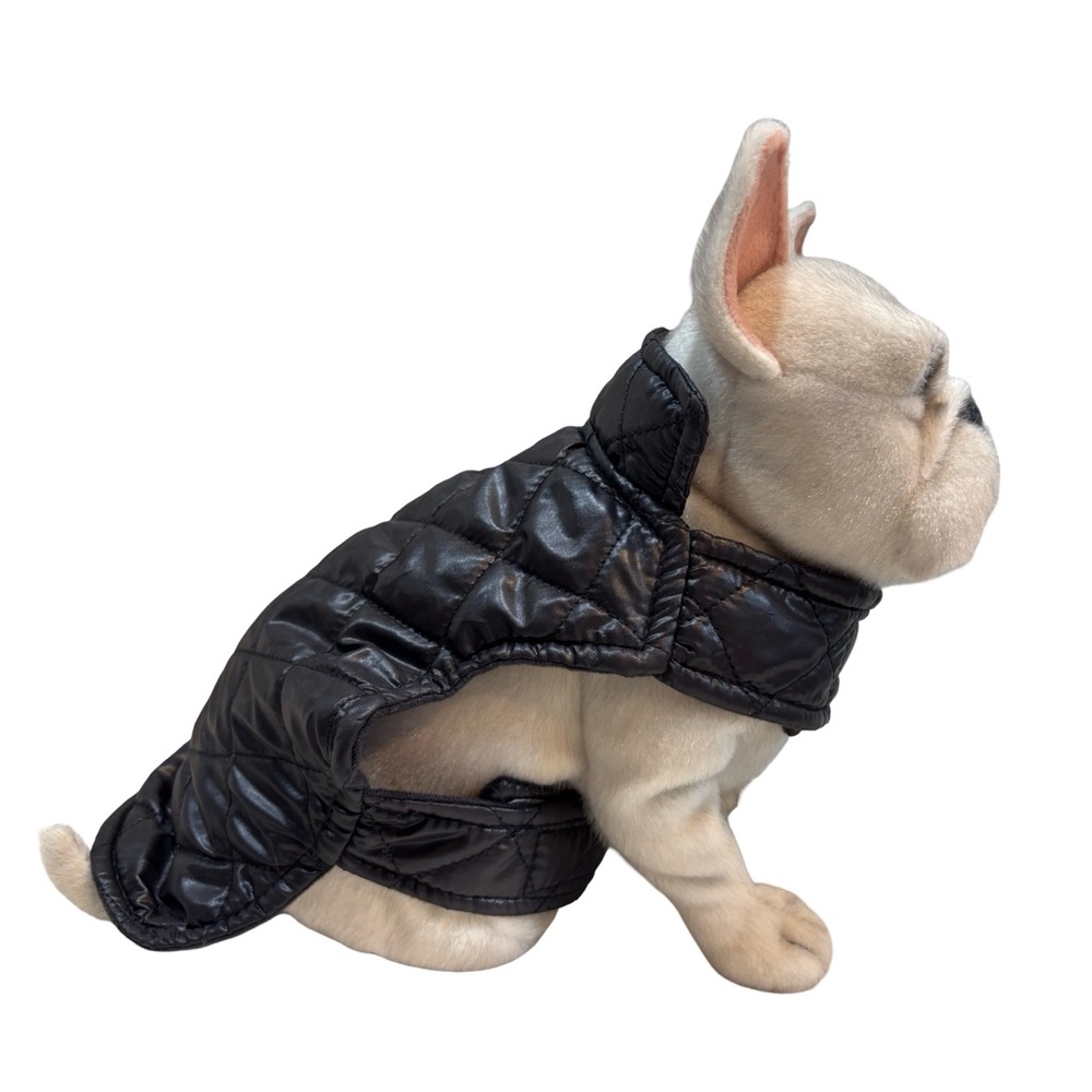 Quilted Black Dog Jacket Size Small‎